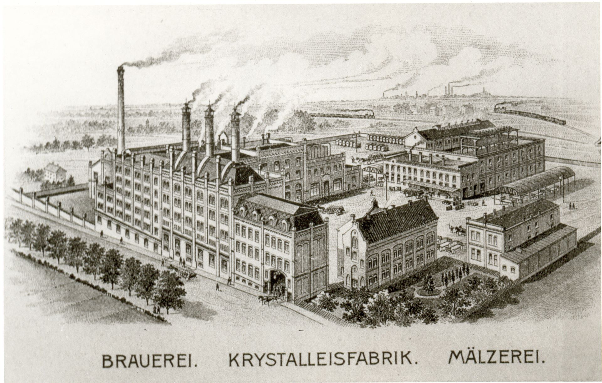 Brauereibetrieb auf der Kottendorfer Straße in Ohligs