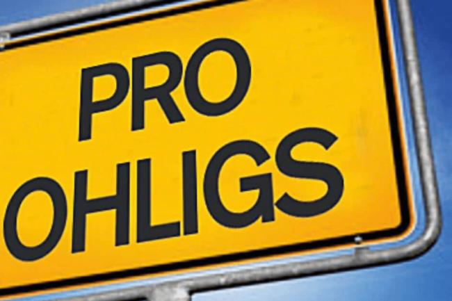 Straßenschild Pro Ohligs