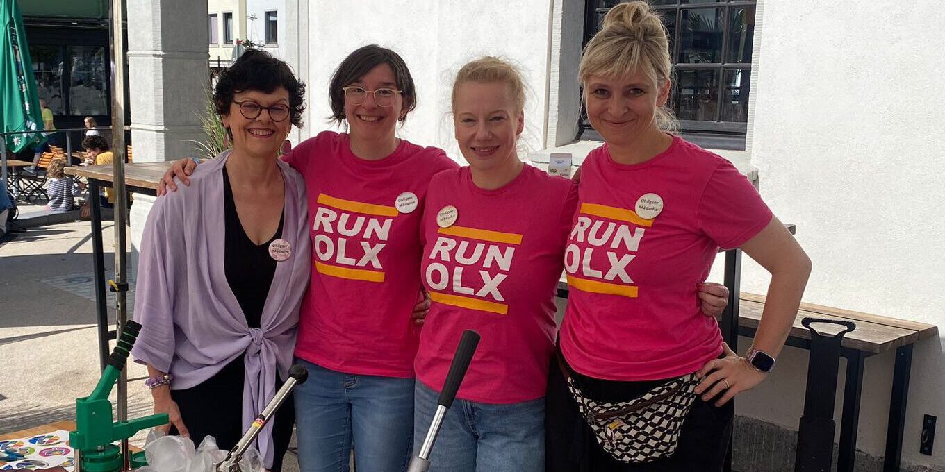 Mit Druck dabei- unser Button-Team